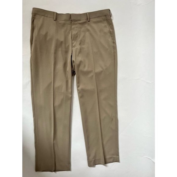 Pga Tour Mens Golf Pants Beige Tan Flat 